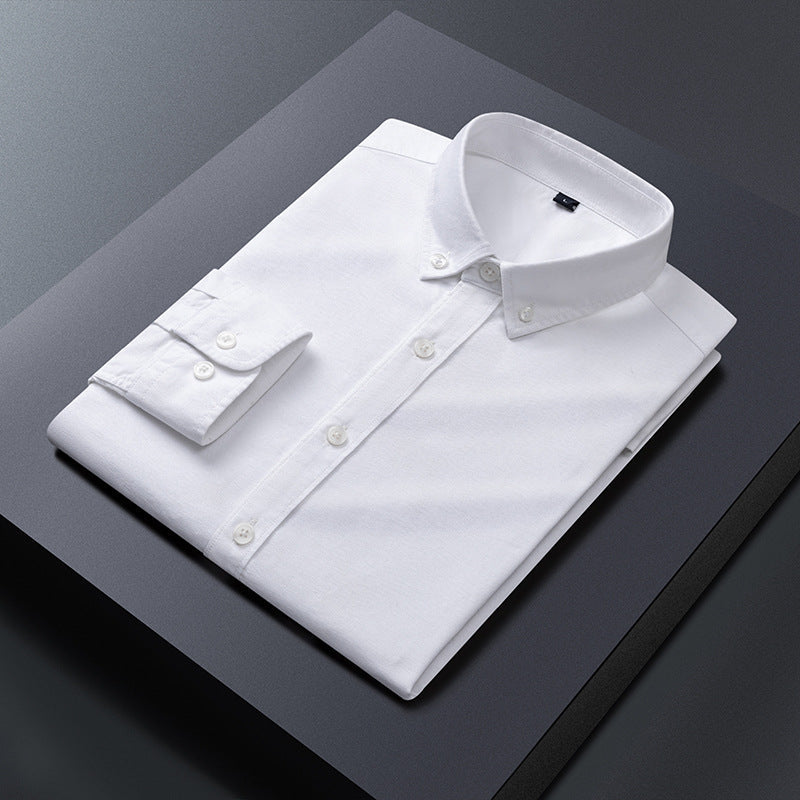 Herren Hemd Klassisch Baumwoll mit Button Down Kragen - BerlinGlamour