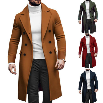 Herren Mantel Eleganter Doppelknopf Moderner Schnitt - BerlinGlamour
