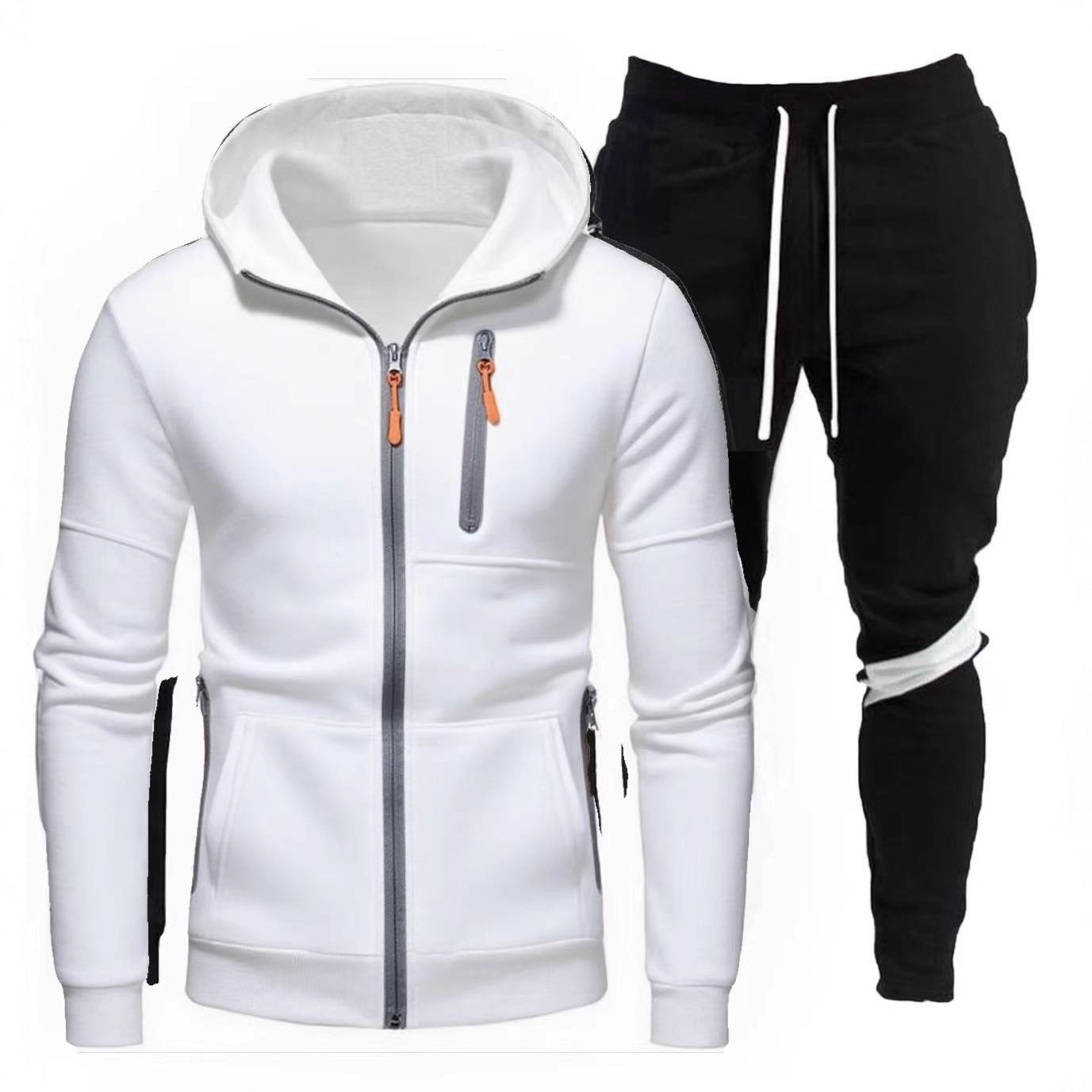 Herren Sportjacke Kapuzenjacke Jogginganzug Mit Reißverschluss