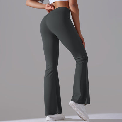 Fitnesshose Damengröße mit Hochem Bund Formende Leggings
