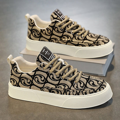 Damen Sneaker mit farbigem Print und bequemer Sohle