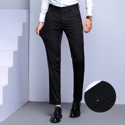 Herren Anzughose Slim Fit mit Taschen Elegant Schwarz - BerlinGlamour