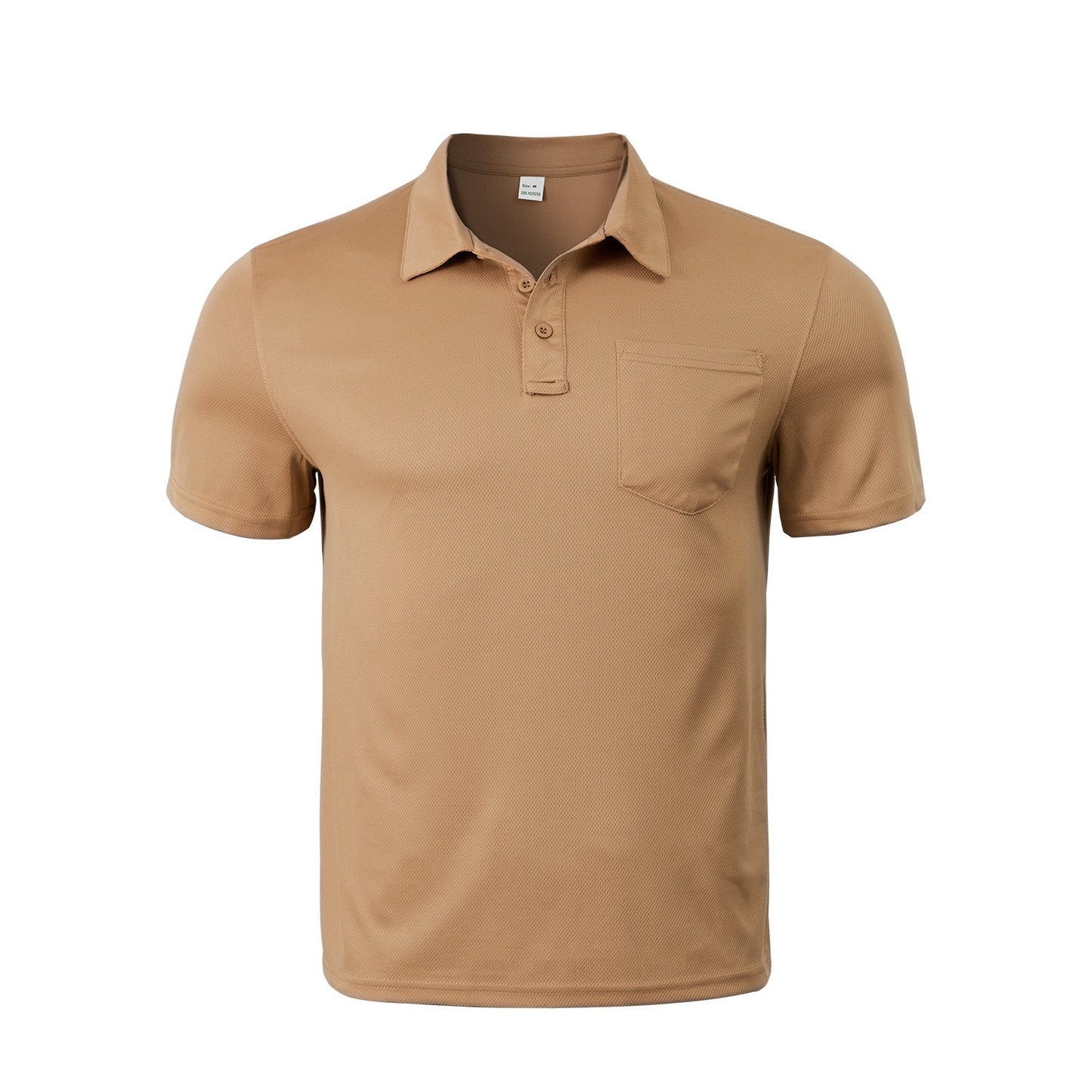 Herren Polohemd Modern mit Brusttasche und Struktur