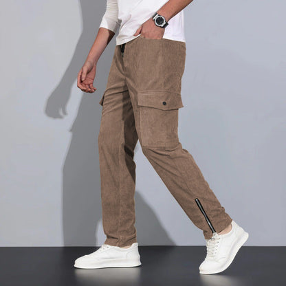Herren Cargo-Hose Bequem mit Reißverschlusstaschen Praktisch