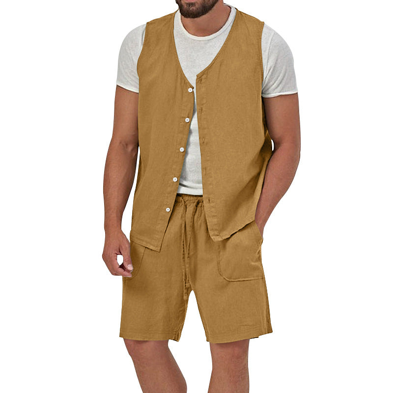 Herren Sommerweste Lässig Atmosphere Mit Taschen