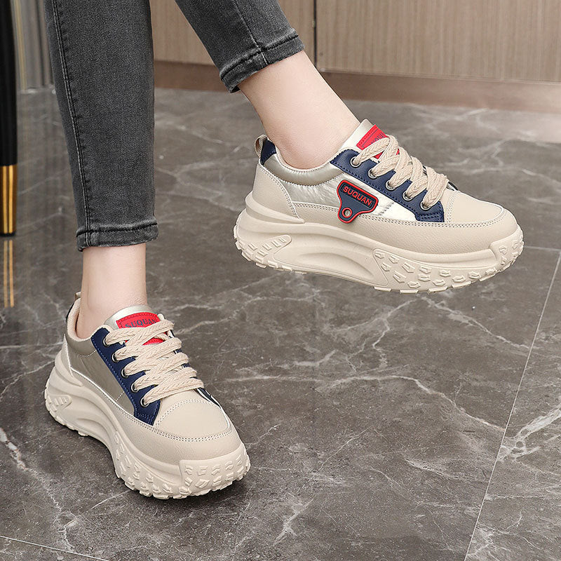 Damen Sneaker Hoch Komfort Stoßdämpfend Sportschuhe