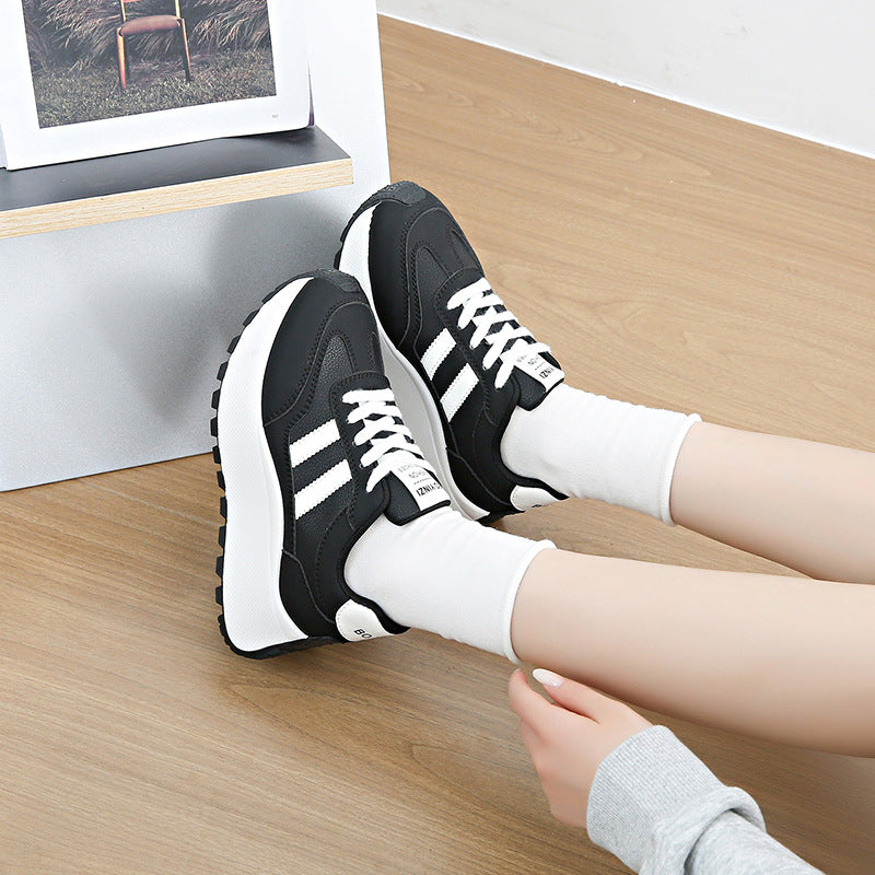 Damen Sneaker Plateau Sportlich Atmungsaktiv Mesh