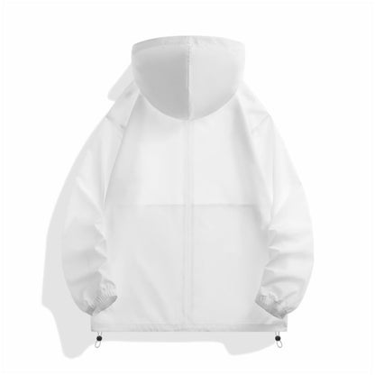 Wetterfeste Outdoor-Jacke Unisex mit Kapuze und verstellbaren Ärmeln