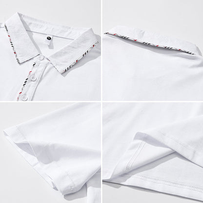 Herren Poloshirt Modern mit Stylishem Kragen Design