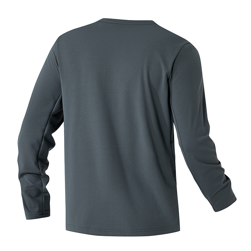 Herren Langarmshirt Funktionelles mit Brusttasche Outdoor