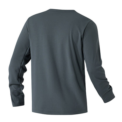 Herren Langarmshirt Funktionelles mit Brusttasche Outdoor