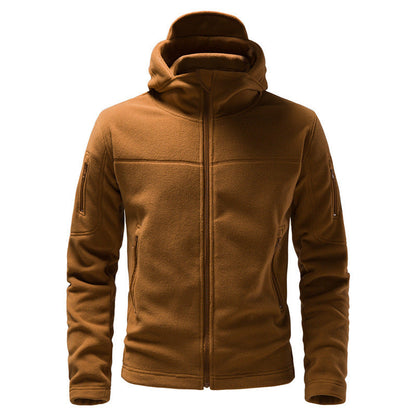 Herren Fleecejacke Kapuze Funktionsjacke Warm