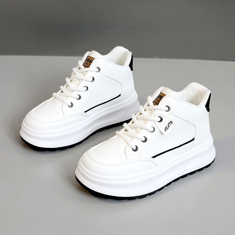 Damen Sneaker High-Top Atmungsaktiv Komfortabel Schwarz