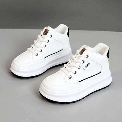 Damen Sneaker High-Top Atmungsaktiv Komfortabel Schwarz