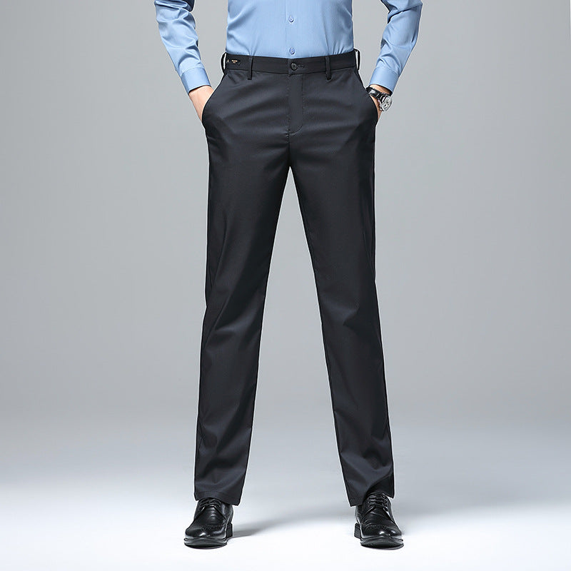 Herren Businesshose Elegant Slim Fit Schwarze Hose - BerlinGlamour