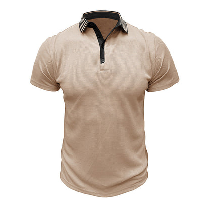 Herren Poloshirt Atmungsaktiv Strukturiert Modern
