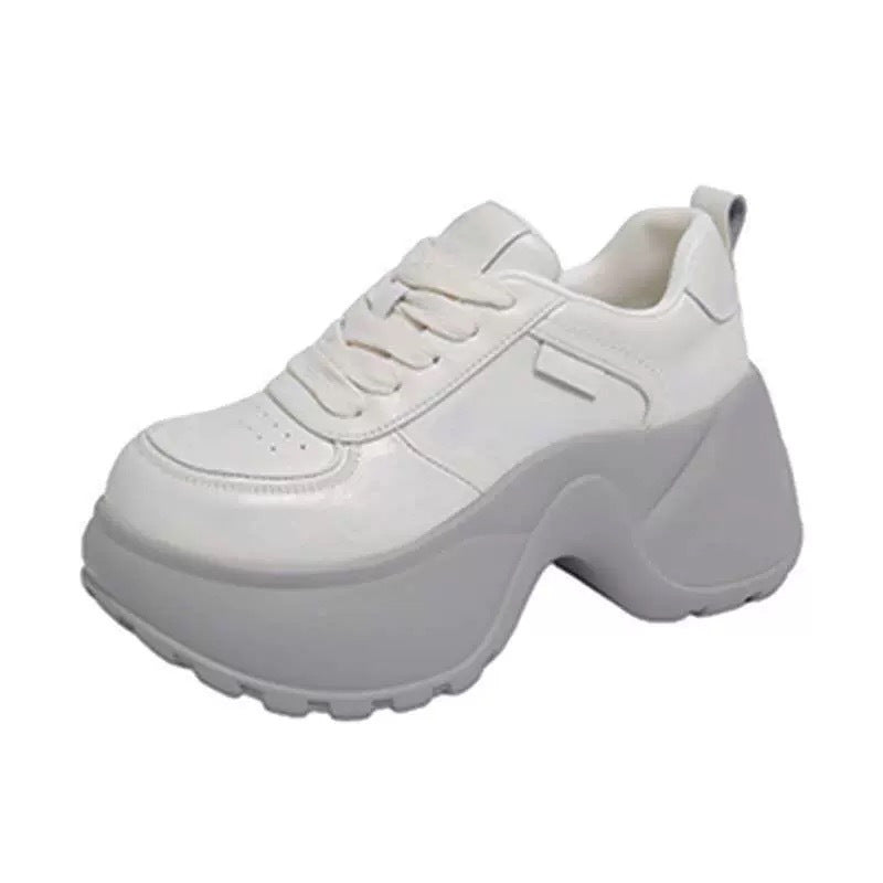 Damen Sneaker Höhe Plattform Sportlich Chunky Schuhe
