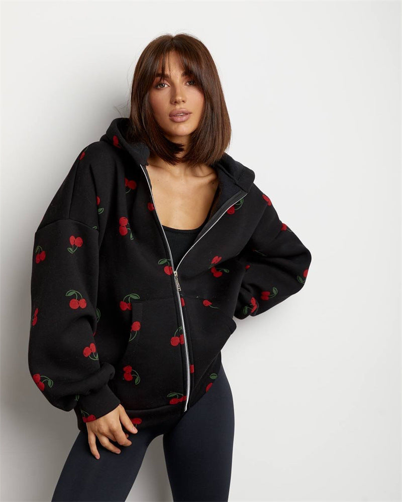 Damen Pullover Kapuzenpullover Mit Reißverschluss Trendig