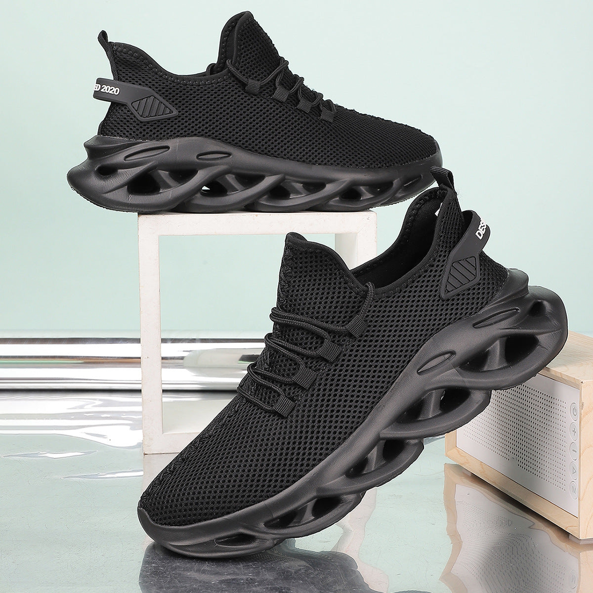 Damen Sneaker Atmungsaktiv Komfortabel Laufschuhe mit Dämpfung