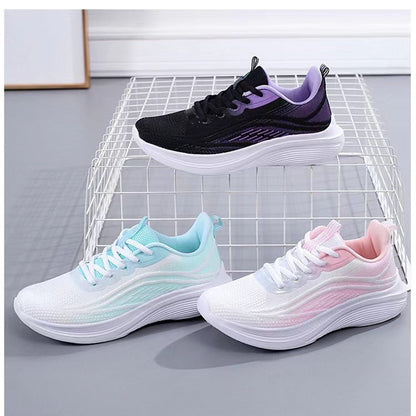 Damen Sneaker Leicht Sportlich Atmungsaktiv Flexibel Laufschuhe