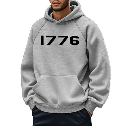 Herren Kapuzenpullover Klassisch Rippdesign Mit Taschen