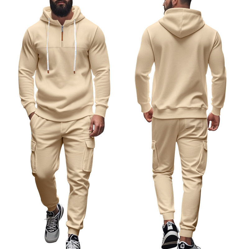 Herren Sportswear Hoodie Cargo Hosen Set Sportlich - BerlinGlamour