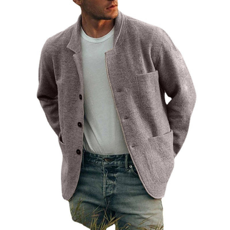 Herren Cardiganjacke Lässig Casual Großstadtchic