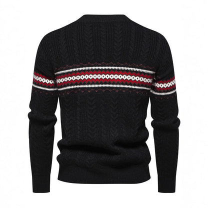 Herren Strickpullover Zopfmuster Modern Stilvoll