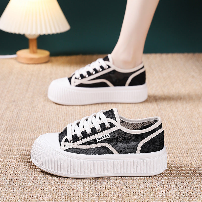 Damen Sneaker High Heel Transparent Sohle