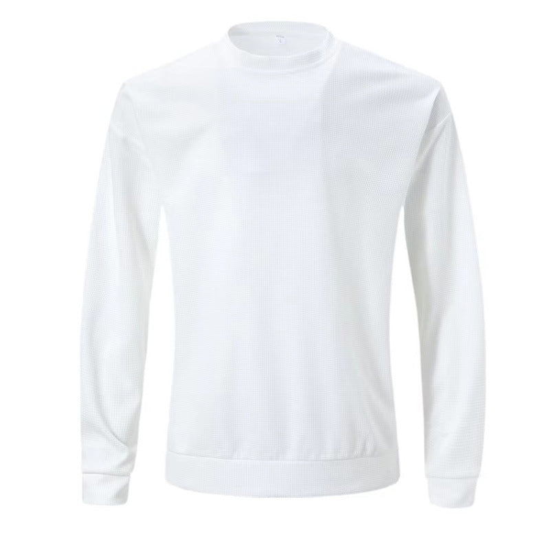 Herren Sweatshirt Lässig Strukturiert Modern Grau