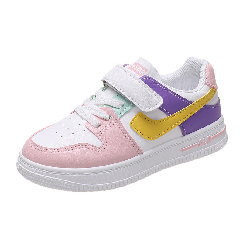 Damen Sneaker Freizeitschuhe Bunt Klettverschluss