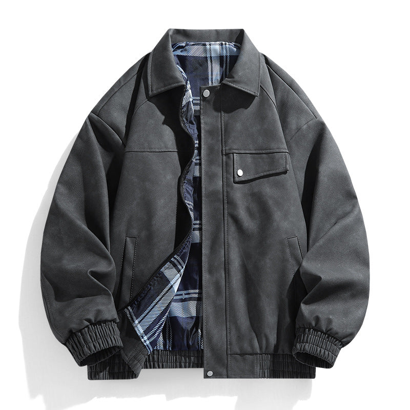 Herren Jacke Lässig Utility Stil Mit Brusttaschen