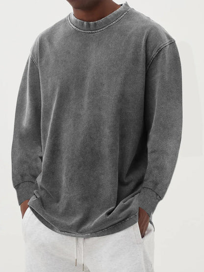 Bequemer Herren Pullover Oversized Baumwolle