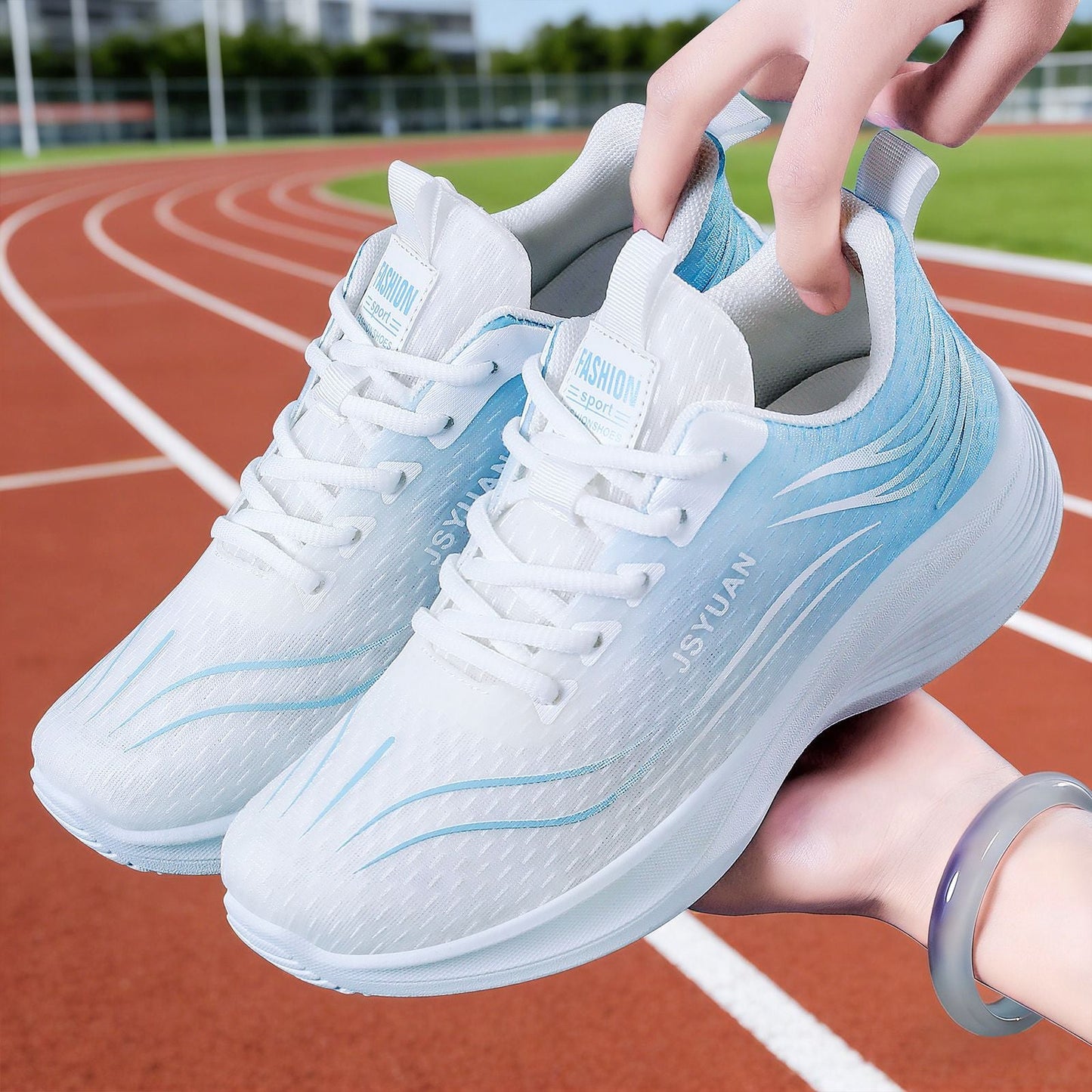 Damen Laufschuhe Sportlich Atmungsaktiv Gepolstert