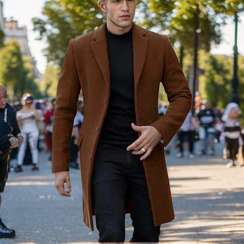 Eleganter Herren Mantel Modern Slim Fit