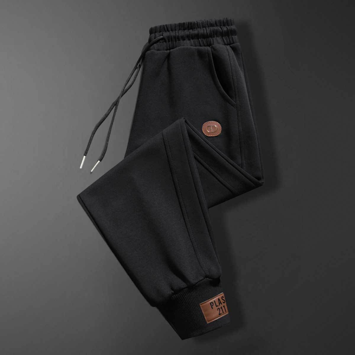 Bequeme Herren Sweatpants mit Verstellbund und Taschen Sportlich