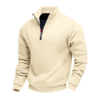 Herren Sweatpullover Atmungsaktiv mit Reißverschluss Sportlich