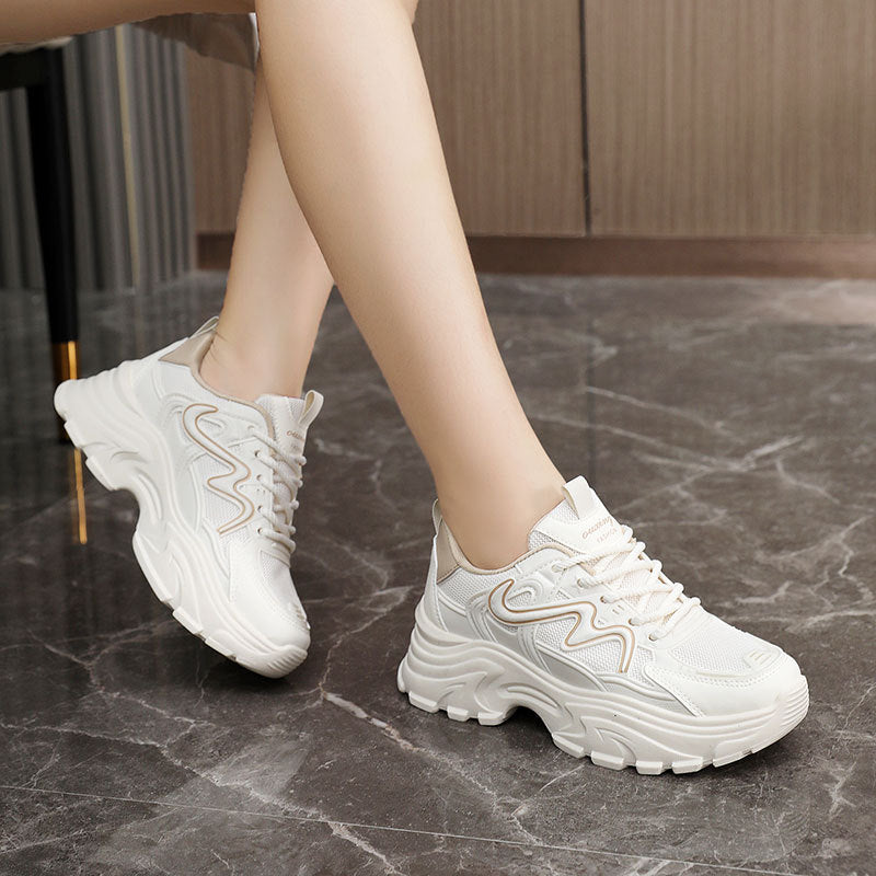 Damen Sneaker Chunky atmungsaktiv Komfort Laufschuhe