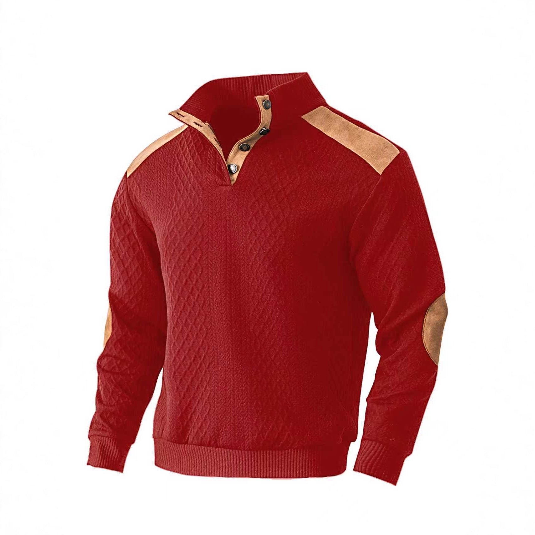 Herren Strickpullover Stehkragen Modern Trendig - BerlinGlamour