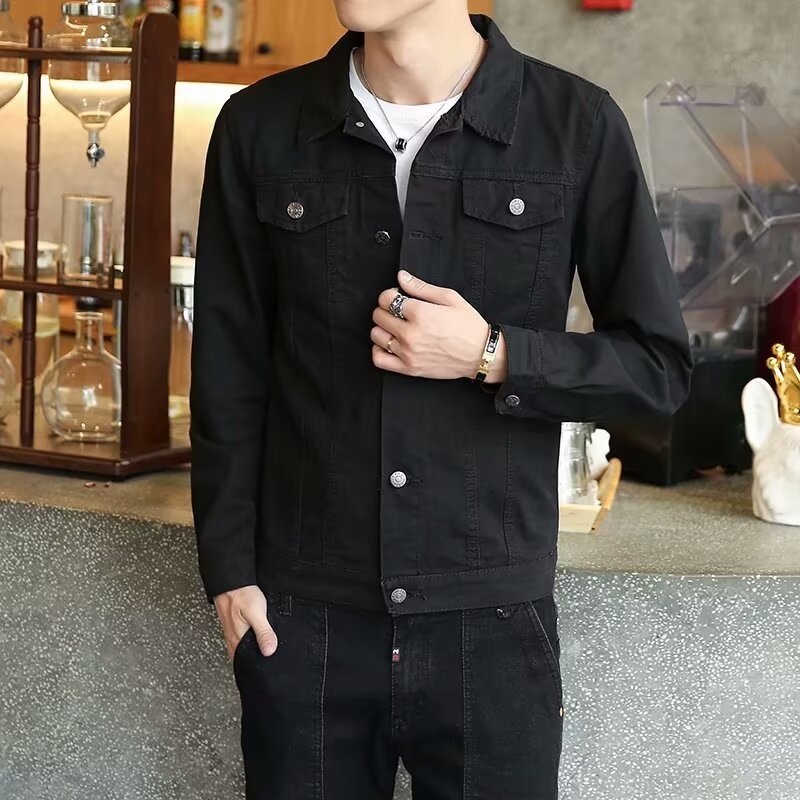 Herren Jeansjacke Modern mit Reißverschluss und Stylishen Details - BerlinGlamour