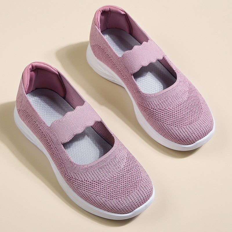 Damen Laufschuhe Leicht Atmungsaktiv Slip-On Schuhe