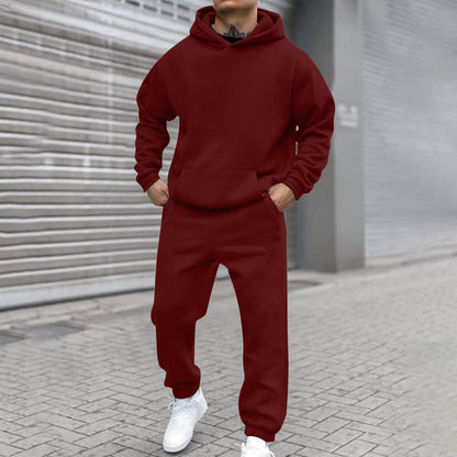 Herren Kapuzenanzug Sportlich Elastisch Mit Taschen - BerlinGlamour