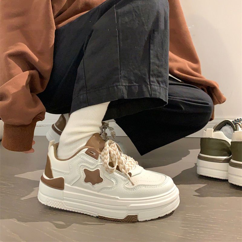 Damen Sneaker Sportlich Rutschfest Schnürsenkel