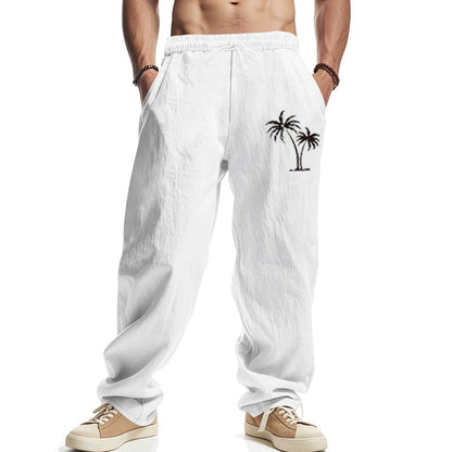 Herren Freizeithose Bequem mit Logo-Print Modern