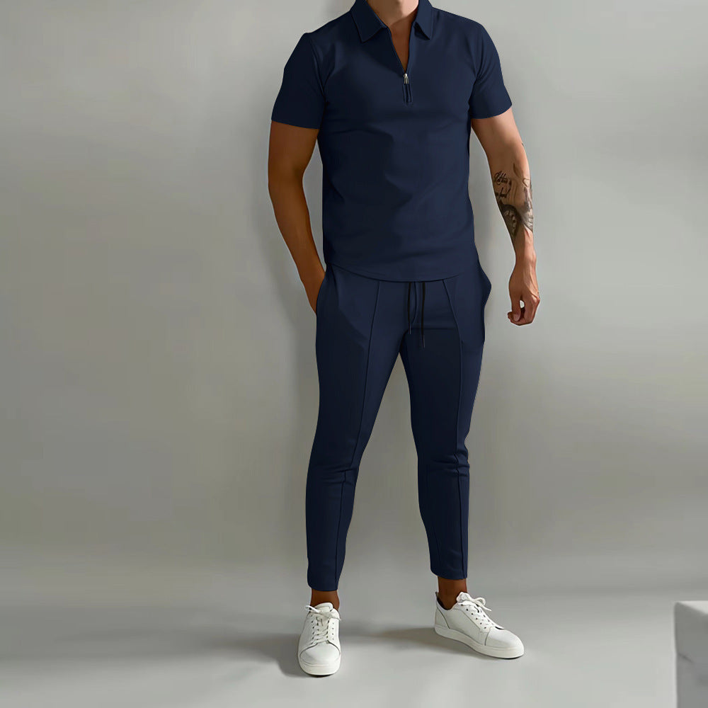 Herren Sportkombi mit Polo-Shirt und Jogginghose Modern