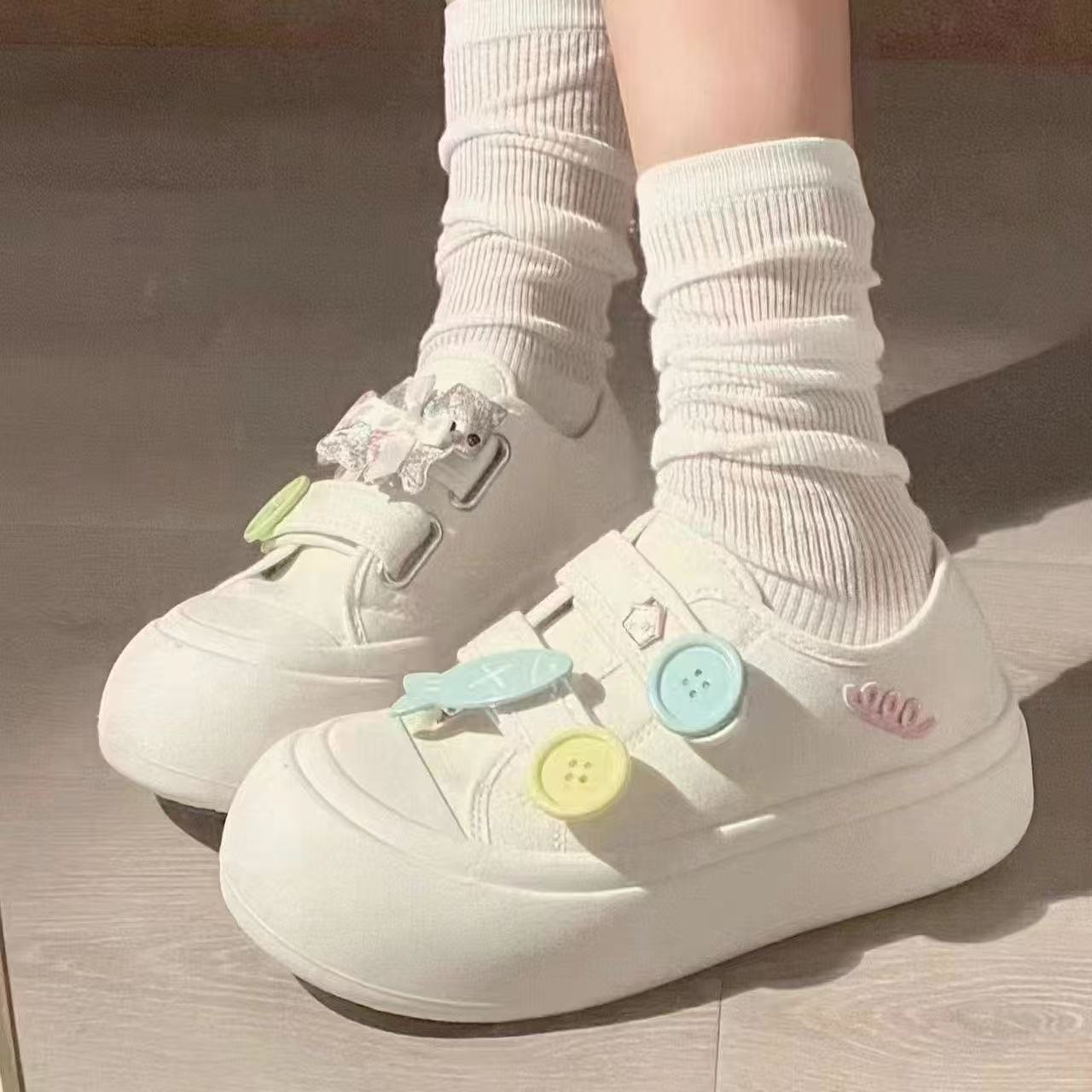 Damen Plateau-Slipper Modisch Verspielt mit Dekoration