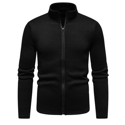 Herren Fleecejacke Warm mit Reißverschluss und Kragen