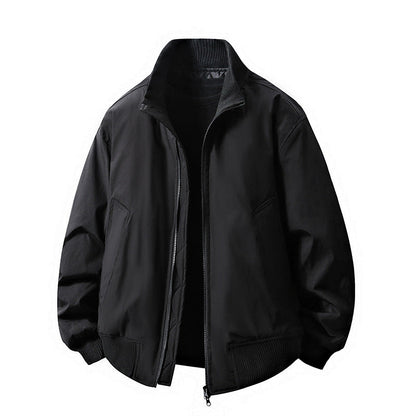 Herren Übergangsjacke Lässig Minimalistisch Slim Fit