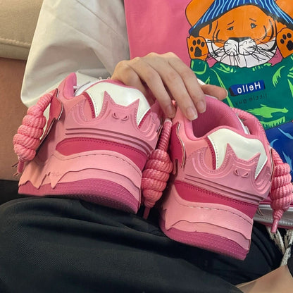 Damen Sneaker Weiß Einzigartig Riemenverschluss Bequem