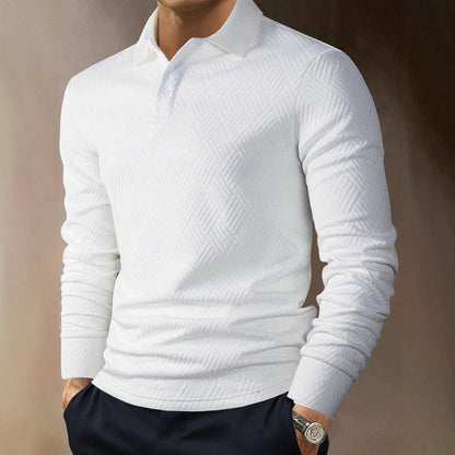 Herren Polohemd Langarm Slim Fit Berlin Style